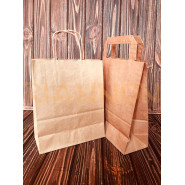 Kraft bags with twisted rope handle