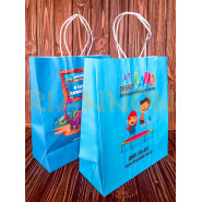 Kraft bags with twisted rope handle